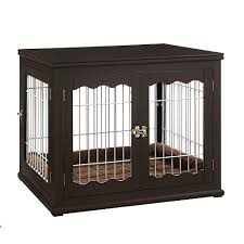 Best reviews guide analyzes and compares all bed tables of 2021. Buy Unipaws Pet Crate End Table With Pet Bed Wooden Wire Dog Kennels With Double Doors Modern Design Dog House Indoor Use Espresso Online In Indonesia B07gxlcg4x