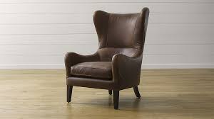 Garbo Leather Wingback Chair Reviews Crate And Barrel Wingback Chair Leather Wingback Chair Leather Wing Chair