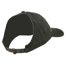 Ladies Washed Cotton Ponytail Cap Black C311m6k9c3p Cap Hat Designs Foto Model