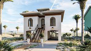 Find small beach bungalow homes, coastal cottage blueprints, luxury modern designs & more! Cobina Beach Coastal House Plans From Coastal Home Plans