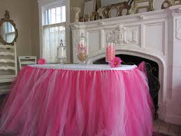 Tulle Tutu Table Skirt Custom Color Your Choice Tutu Table Tulle Table Tutu Table Skirt