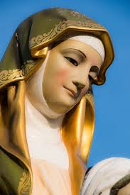 Statue of Maria and jesus stock image. Image of love