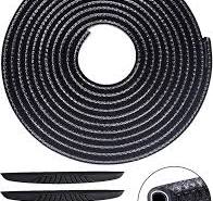 Dutreg 5 Mètres Protection Porte de Voiture, Noir Protection de en  Caoutchouc Joint en U avec 4 Pièces D'autocollant de Protection de Bord de  Porte ...