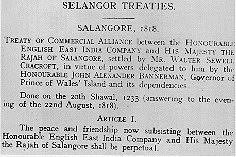 Belanda mengiktiraf kedudukan inggeris di singapura.1. Perjanjian Perdagangan Inggeris Selangor 1818 Pekhabar