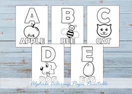 There are tons of great resources for free printable color pages online. Printable Coloring Pages Alphabet Coloring Pages Print And Etsy
