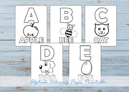 We've rounded up a few alphabet activities that will help your little one learn the abcs in no time. Printable Coloring Pages Alphabet Coloring Pages Print And Etsy