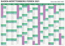 Gesetzliche feiertage · neujahr (1. Ferien Baden Wurttemberg 2021 Ferienkalender Ubersicht