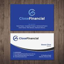 Finance Business Card Business Card Contest Design Business Card Stevenclose Business Finance Logo Design Diy Branding Design Logo