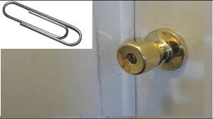 Go through the leftmost door. Unlock Any Door With A Paper Clip Hack Youtube
