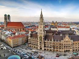 Munchen map — satellite images of munchen. Munchen Bavarian Towns And Cities