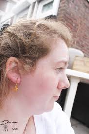 RVS oorbel haak met vlinder, roest vrij stalen oorbel haak set met vlinder,  Stainless steel earring hook with butterfly, butterfly earring