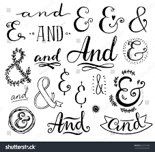 Hand Lettering Calligraphic Catchwords Ampersands Stock Vector (Royalty  Free) 331751909 | Shutterstock