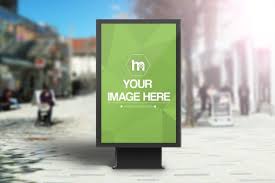 Front View Mockup Of A Portrait View Billboard In A Sunny Day Street Scene Easily Upload Your Own Image Into This Ove Billboard Mockup Mockup Generator Mockup