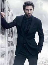 Image result for black funeral dress men