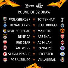 Uefa europa league round of 16 draw. Football On Bt Sport On Twitter The Draw For The Europa League Round Of 32 In Full Who Are Your Favourites To Win The Competition Ueldraw Https T Co Dhpvnl43pm