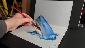 Un Requin 3 Illusion Optique Dessin Dessin Illusion Dessin