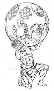 Atlas Greek Mythology Illustration Greek Mythology Tattoos Mythology Tattoos Greek Tattoos