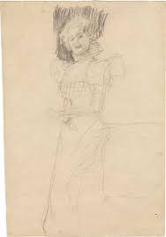 Klimt pintó lienzos y murales con un estilo personal muy ornamentado, que también manifestó a través de objetos de artesanía. Gustav Klimt Study For The Portrait Of Sonja Knips 1898 Mutualart