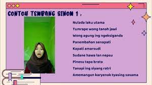 Kumambang mengandung arti hidupnya mengambang di dalam perut ibunya. Tembang Sinom X Mipa 1 Sekolah Daring Bahasa Jawa Kelas X Youtube