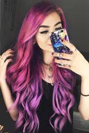 Pretty hairstyles messy hairstyles hair inspo hair inspiration mullet hairstyle short hair styles discovered by hair & hairstyles. Mermaid In Shades Of Purple Longhair Wavyhair P Hairs London