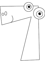 Circle the number seven coloring page. Funny Number 7 Coloring Page Free Printable Coloring Pages For Kids