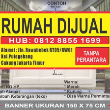 Pasalnya, iklan digunakan oleh banyak usaha—mulai dari kuliner, pendidikan, retail. Jual Produk Banner Rumah Dijual Ukuran Termurah Dan Terlengkap Juni 2021 Bukalapak