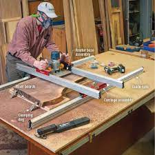 This tool gives you the ability to extend all the way down to the workpiece. Simple Slab Solution Router Woodworking Router Sled Woodworking Shop