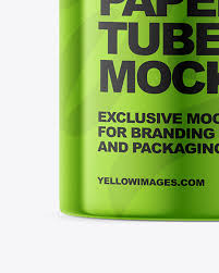Download Metallic Paper Tube Mockup In Tube Mockups On Yellow Images Object Mockups PSD Mockup Templates