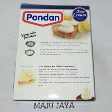 You need whipped cream for a recipe, and no cream is available rather than the low fat cream? Pondan Whip Cream Butter Cream Premix 150gr Shopee Malaysia