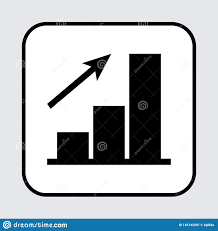 Diagram Icon With Arrow Chart Progress Vector Illustration