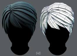 3d Hair Style For Man V03 3d Model Model Hair How To Draw Hair Zbrush Hair