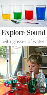 Explore Sound And Color With Water Glasses Fun Experiments For Kids Music Activities For Kids Music Lessons For Kids