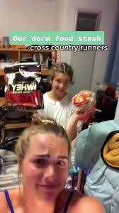 Exploring our Dorm Food Stash with Cross Country Runners