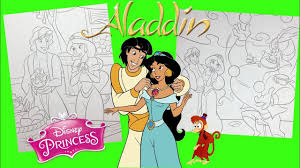 Check spelling or type a new query. Disney Princess Jasmine And Aladdin Coloring Book For Kids Youtube