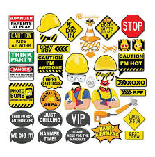 Downloadable Free Printable Photo Booth Props Birthday Pdf 42 Funny Construction Photo Booth Props Instant Download Diy Printable Pdf Photo Booth Props Tools Birthday Party Construction Birthday