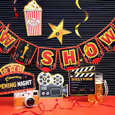 Maybe you would like to learn more about one of these? Buy 45 Pieces Movie Night Decorations Hollywood Party Decorations Kit Now Showing Banner Hanging Swirls Hollywood Movie Theater Themed For Bridal Shower Birthday Party Supplies Film Backdrop Online In Turkey B08c2gwlm9