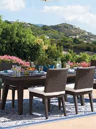 Palermo Dining In Bronze Finish Frontgate Outdoor Furniture Sets Dining Table Curved Chair