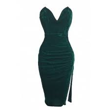 Emerald Green Velvet Sweetheart Ruched Dress Jlux Label Emerald Green Cocktail Dress Green Velvet Dress Green Cocktail Dress
