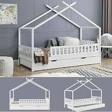 Das Gemutliche Kinderbett Tipi 90 X 200 Cm Mit Lattenrost Bettkasten Schutzgitter Und Dach Ist Ein Komplettpaket Fur Kinderbett Tipi Kinderbett Kinder Bett