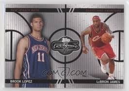 Research the lebrón lópez family. 2008 09 Topps Co Signers Changing Faces Cf 6 46 Brook Lopez Lebron James 899