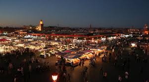 Jemaa el-Fnaa at night