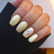 Pastel Yellow Gel Nails Cute Gel Nails Short Acrylic Nails Simple Gel Nails