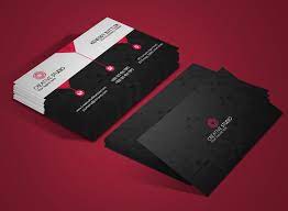 Modern vertical visiting card design. Free Corporate Business Card Psd