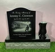Absolute Black Granite Gravestone: Serpentine Cemetery ...