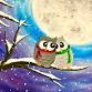 Paint Nite: Winter Owls in Snow event in Saint-Jean-sur-Richelieu, Quebec