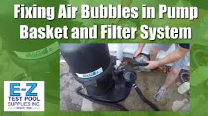 Common Causes Of Air In Your Pool S Pump Filter System E Z Test Pool Supplies