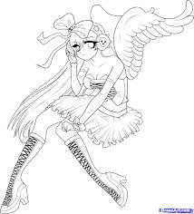 How To Draw An Angel Girl Draw An Anime Angel Anime Angel Step 13 Jpg 1300 1436 Not Dover Angel Coloring Pages Chibi Coloring Pages Cute Coloring Pages