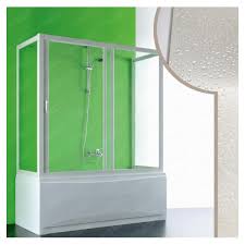Aica italy parete vasca box doccia sopravasca da bagno larga 100 cm con due ripiani e anta mobile con. Cabina Doccia Per Vasca A Quattro Ante Compltamente Ripiegabile A Muro Samo B1060ulutr