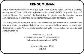 Contoh Iklan Pemberitahuan Materi Pelajaran 10