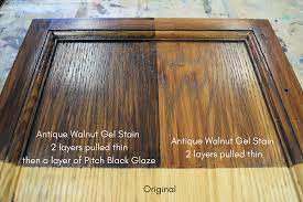 Antique Walnut General Finishes Gel Stains By General Finishes Tips And Tricks Interiors To Gel Stain General Finishes Gel Stain Stained Kitchen Cabinets
